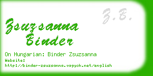 zsuzsanna binder business card